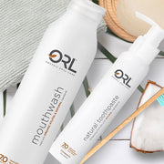 ORL Cinnamint Bundle - Toothpaste & Mouthwash Combo Bundle Light Gray