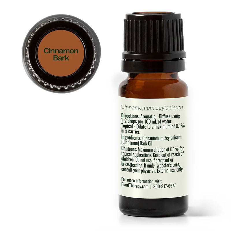 Plant Therapy Cinnamon Bark Essential Oil Essential Oil White Smoke 10 mL,30 mL