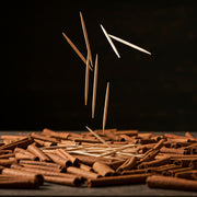BiteMyWood Bully Stick 2.5" Mini - All Natural Birchwood Flavored Human Chewing Sticks | BiteMyWood Toothpicks Black Cinnamon Mini Pack