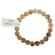 ZAQ Skin & Body Citrine Bracelet - positive energy Rosy Brown 6mm,8mm,10mm