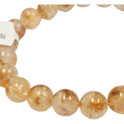 ZAQ Skin & Body Citrine Bracelet - positive energy Dark Khaki 8mm