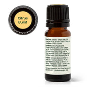 Plant Therapy Citrus Burst Essential Oil Blend Essential Oil White Smoke 10 mL,30 mL