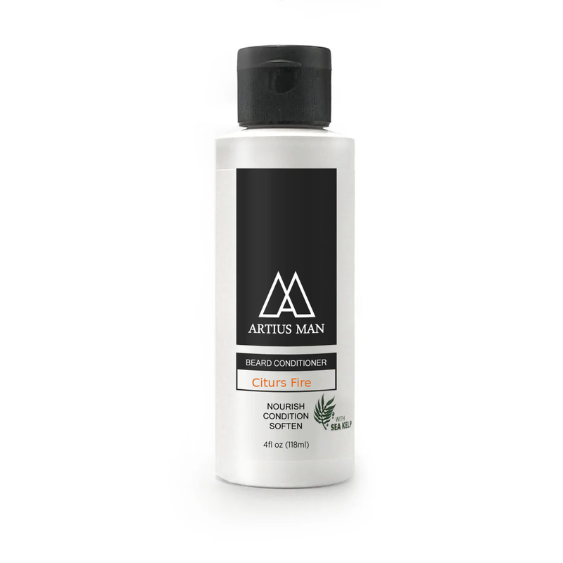 Artius Man Citrus Fire Beard Conditioner – Bright Citrus & Smooth Spice (4 oz) Beard Conditioner Dark Slate Gray