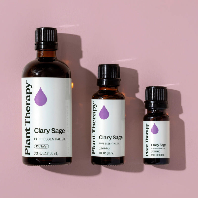 Plant Therapy Clary Sage Essential Oil Essential Oil Gray 10 mL,30 mL,100 mL