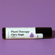 Plant Therapy Clary Sage Essential Oil Pre-Diluted Roll-On Essential Oil Black 10 mL
