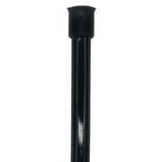 Classy Walking Canes Classy Cane with Black Derby Handle in Italian Leather Walking Cane White Smoke
