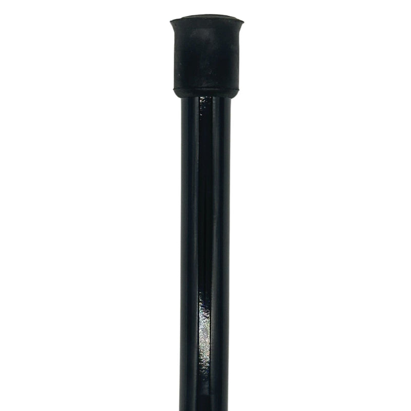 Classy Walking Canes Classy Cane with Black Derby Handle in Italian Leather Walking Cane White Smoke