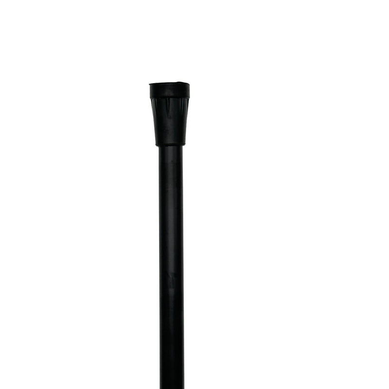 Classy Walking Canes Classy Canes Chrome Plated Fritz Handle with Fashionable Collar Walking Cane Black