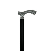 Classy Walking Canes Classy Canes Chrome Plated Fritz Style Handle Walking Cane White Smoke