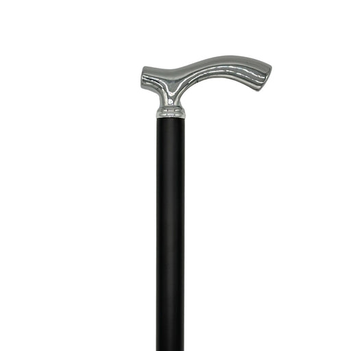 Classy Walking Canes Classy Canes Chrome Plated Fritz Style Handle Walking Cane White Smoke