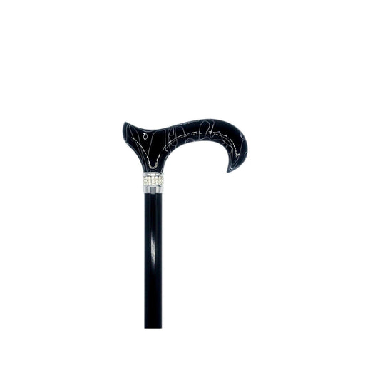Classy Walking Canes Classy Walking Canes Adjustable Elegant Black With Rhinestone Collar Walking Cane Light Gray