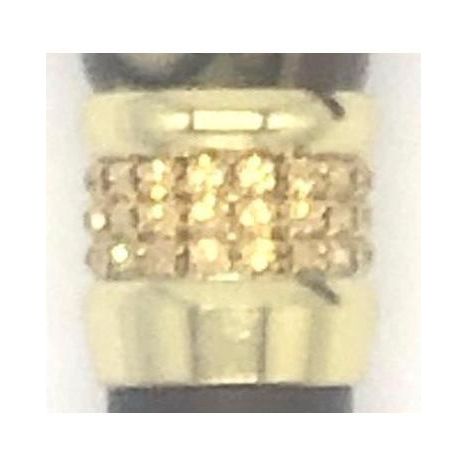 Classy Walking Canes Classy Walking Canes Adjustable Fashionable Bronze Rhinestone and Pearls Walking Cane Pale Goldenrod