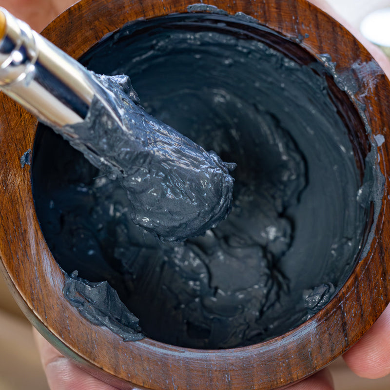Chagrin Valley Soap & Salve Clay Face Mask: Activated Charcoal Face Mask Dark Slate Gray 4 fl oz Jar