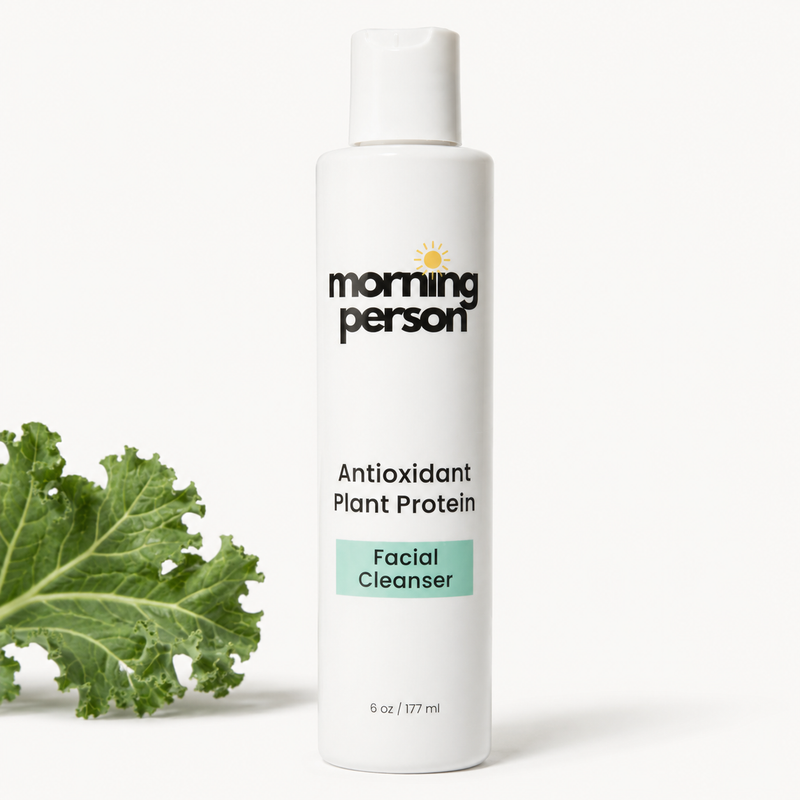 Morning Person Beauty Antioxidant Plant Protein Face Cleanser Cleanser White Smoke