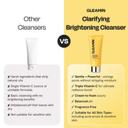 Gleamin Clarifying Brightening Cleanser Facial Cleanser White Smoke