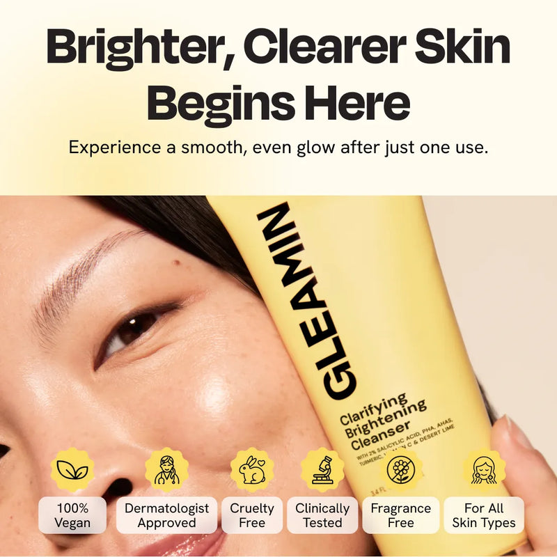 Gleamin Clarifying Brightening Cleanser Facial Cleanser Seashell
