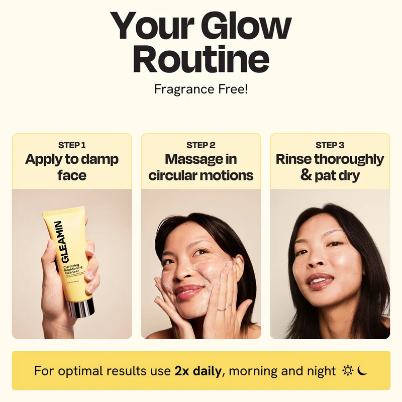 Gleamin Clarifying Brightening Cleanser Facial Cleanser Seashell
