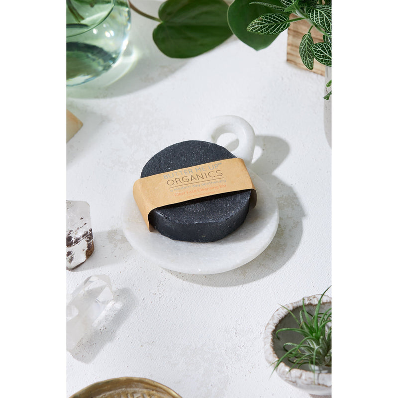 Butter Me Up Organics Face Wash Organic Activated Charcoal Face Soap Face Light Gray