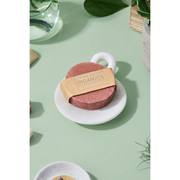 Butter Me Up Organics Organic Facial Bar with Rose Clay Face Gray Organic Facial Bar,Organic Facial Bar + Stained Wood Bamboo Soap Dish