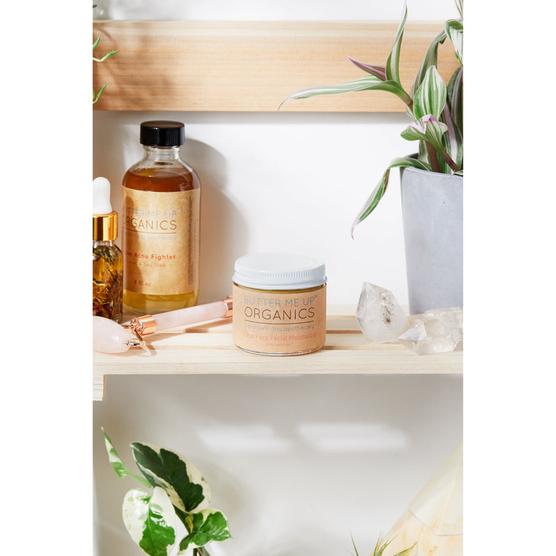 Butter Me Up Organics Anti Aging Night Cream Face Moisturizer Organic Green Tea Face Light Gray