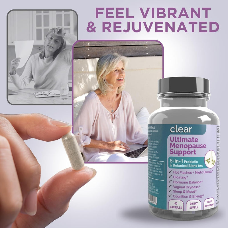 Clear Wellness 360 Clear Ultimate Menopause Support Gray 3 Pack,1 Bottle,6 Pack