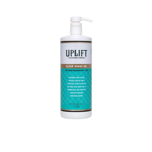 Uplift Provisions Company Clear Shave Gel 1 Liter Shave Gel Light Sea Green 1 Liter