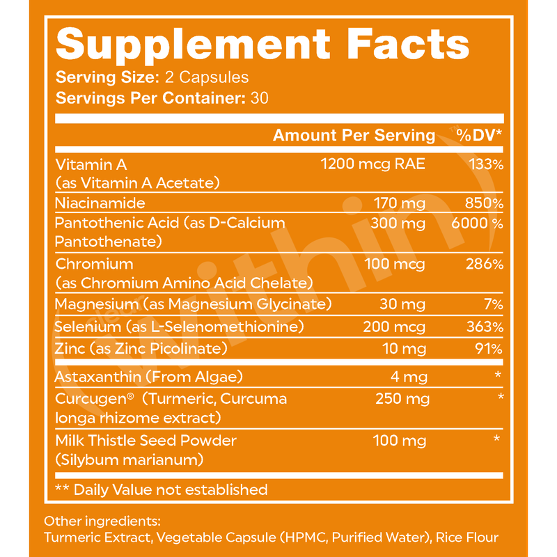 Clear Within Clear Skin Vitamin Dark Orange