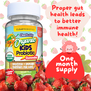 Clear Wellness 360 Clear Buddy Organic Kids Probiotic Gummies Probiotics Plus White Smoke