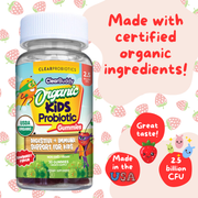 Clear Wellness 360 Clear Buddy Organic Kids Probiotic Gummies Probiotics Plus White Smoke