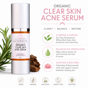 Glimmer Goddess® Organic Skin Care Organic Acne Serum – Oil Control & Pore Clearing Treatment Serums White Smoke 1 oz