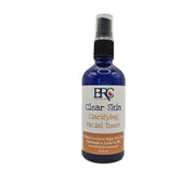 By Robin Creations Clear Skin Acne Clarifying Facial Toner Spray White Smoke 3.4oz Glass Spray Bottle