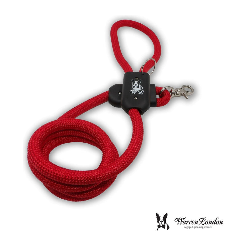 Warren London Climbing Rope Dog Leash - Red Leashes, Collars & Accessories White Smoke