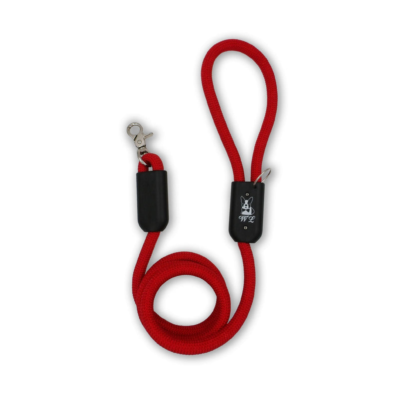 Warren London Climbing Rope Dog Leash - Red Leashes, Collars & Accessories White Smoke