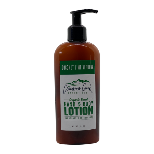 Cimarron Creek Essentials Coconut Lime Verbena Organic Hand & Body Lotion Lotion & Moisturizer Dark Slate Gray 8oz - Plastic Bottle