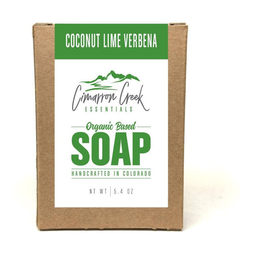 Cimarron Creek Essentials Coconut Lime Verbena Organic Bar Soap 5.4oz Bath & Body Rosy Brown Full Bar