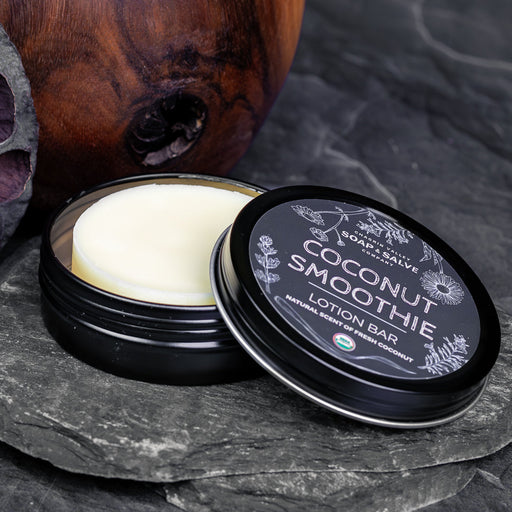 Chagrin Valley Soap & Salve Lotion Bar: Coconut Smoothie Lotion Bar Dim Gray 1 oz. Tin