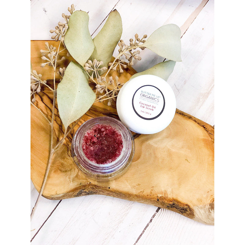 Butter Me Up Organics Organic Coconut Lip Scrub Face Antique White
