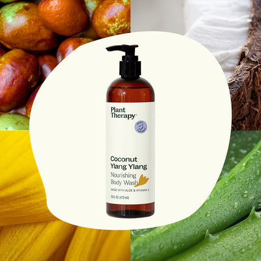 Plant Therapy Coconut Ylang Ylang Body Wash Body Care Seashell 16 oz