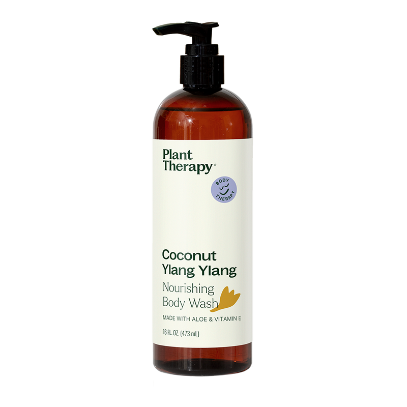 Plant Therapy Coconut Ylang Ylang Body Wash Body Care Black 16 oz