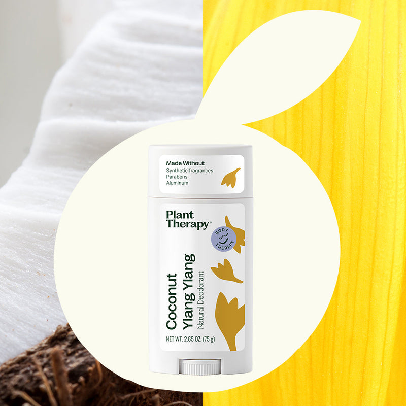 Plant Therapy Coconut Ylang Ylang Natural Deodorant Body Care White Smoke