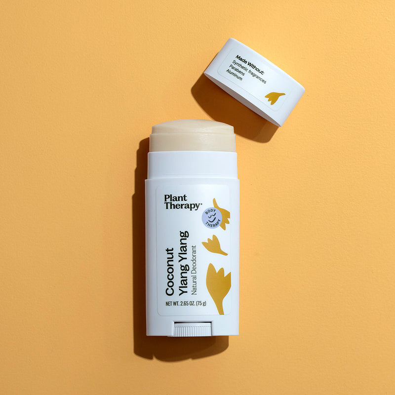 Plant Therapy Coconut Ylang Ylang Natural Deodorant Body Care Sandy Brown