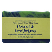 Fern Valley Soap Handmade Goat Milk Soap | Hydrating With Antioxidants | Tropical Coconut & Lime Verbena Scent Goat Milk Soap Dark Khaki
