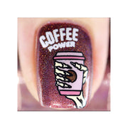UberChic Beauty Better With Coffee Stamping Plate Thistle