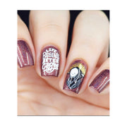 UberChic Beauty Better With Coffee Stamping Plate Gray