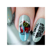UberChic Beauty Better With Coffee Stamping Plate Gray