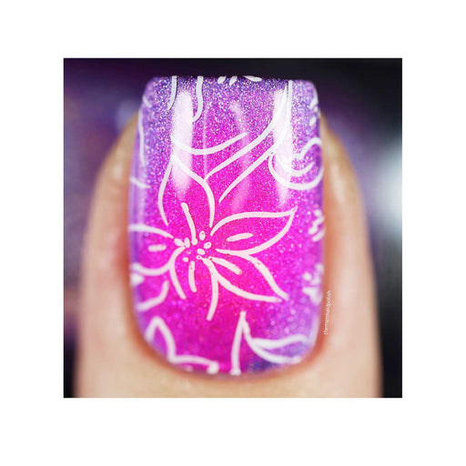 UberChic Beauty Collection 29 Stamping Plate Pale Violet Red