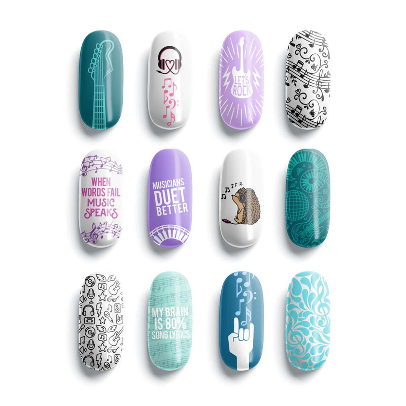 UberChic Beauty Let's Rock Stamping Plate Light Gray