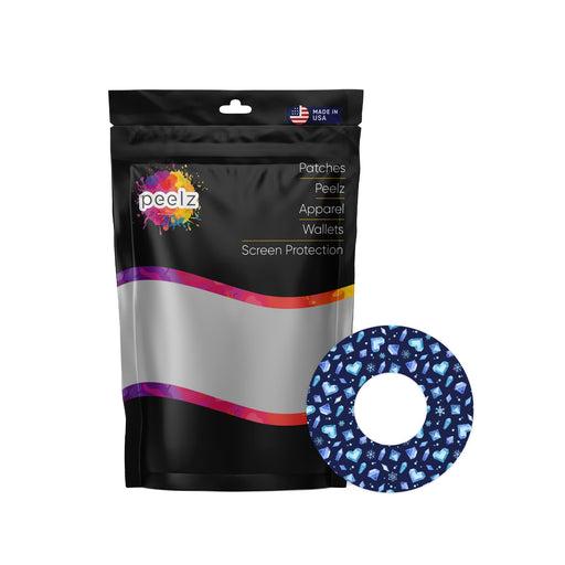 Peelz Cold Heart Patch  Tape Designed for the FreeStyle Libre 2 Patch Medical Tape White Smoke 12-Pack Libre 2 (Set of 12 Patches)