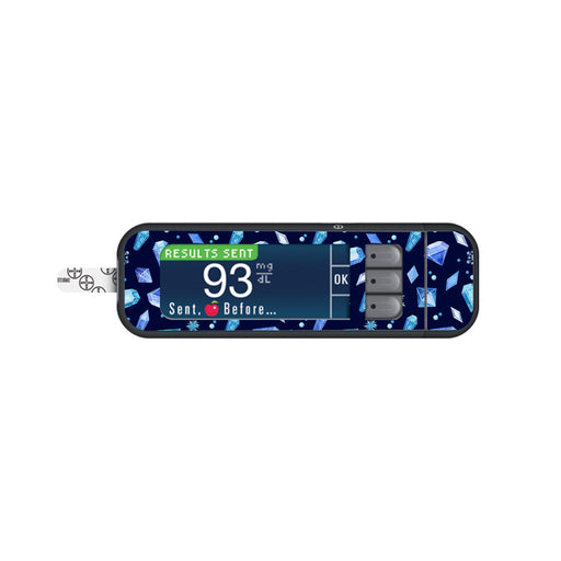 Peelz Cold Heart Sticker for Bayer Contour Next Glucometer Peelz/Stickers White Smoke