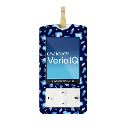 Peelz Cold Heart for OneTouch Verio IQ Glucometer Peelz/Stickers White Smoke